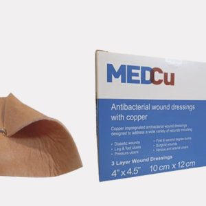 MedCu non-adhesive,  3 layer 4″ x  4.5″ (10 units)